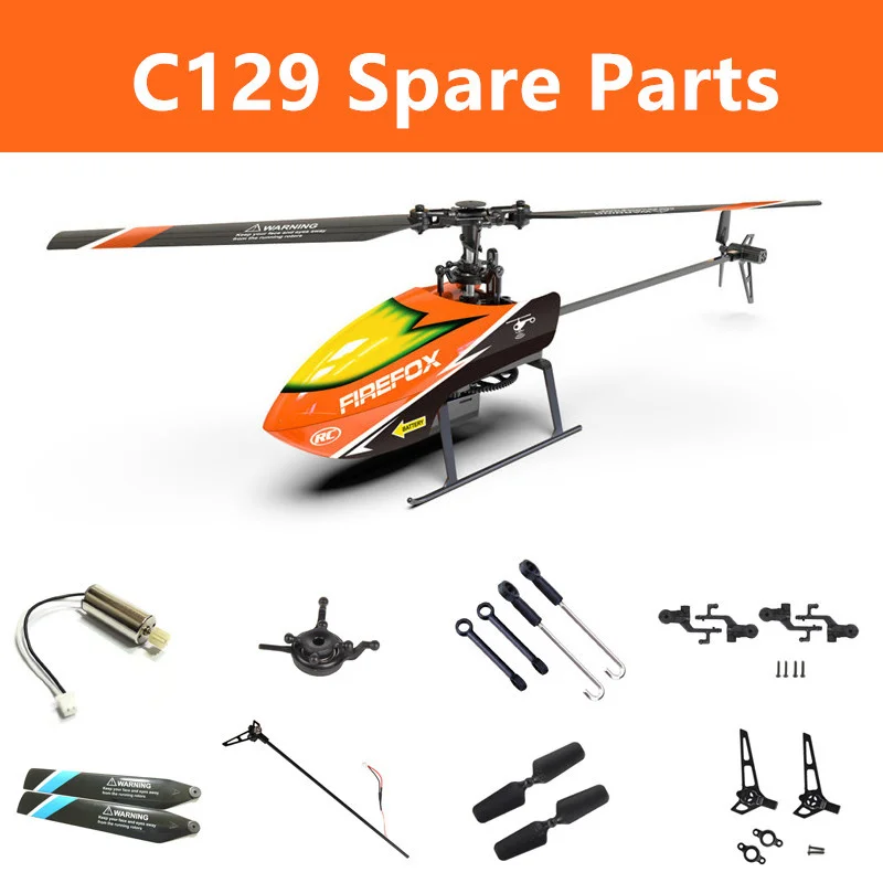 Rc Helicopter Coaxial - Lijst met reserveonderdelen voor FIREFOX C129