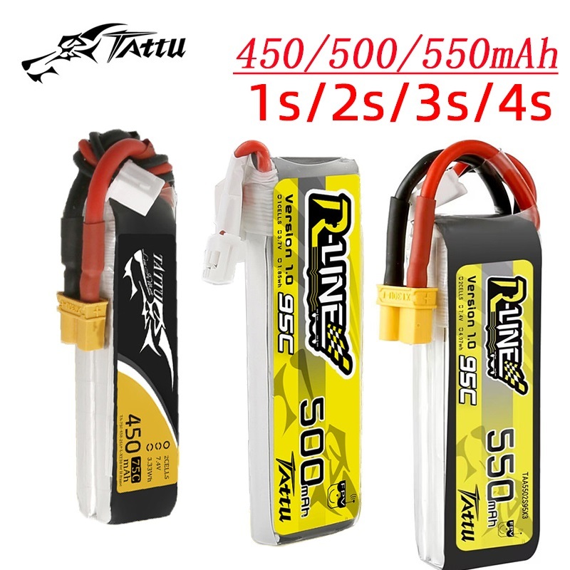 Rc Helicopter Parts - 3 Stuks Nieuwe Tattu 450/500/550Mah 75/95c