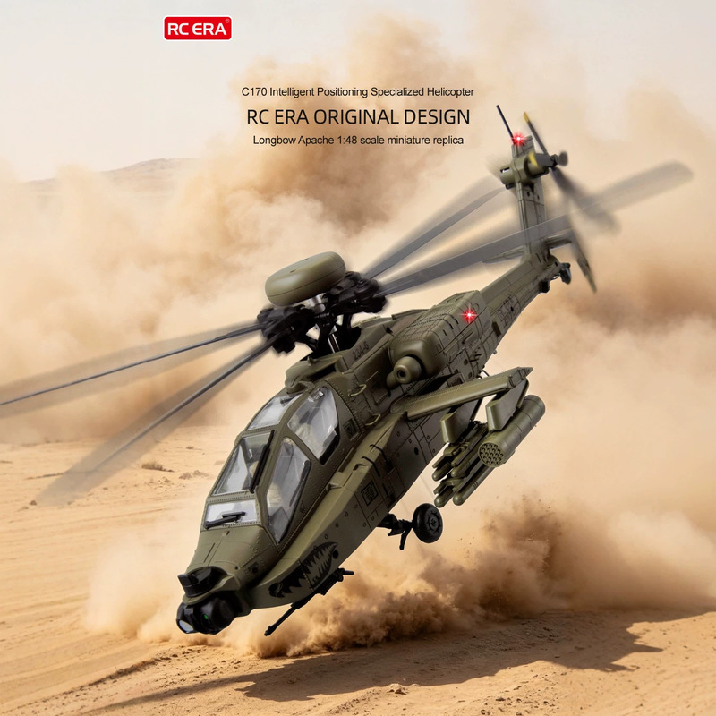 Rc Helicopter Single Rotor - RC Era Afstandsbediening Helikopter C170 AH-64D