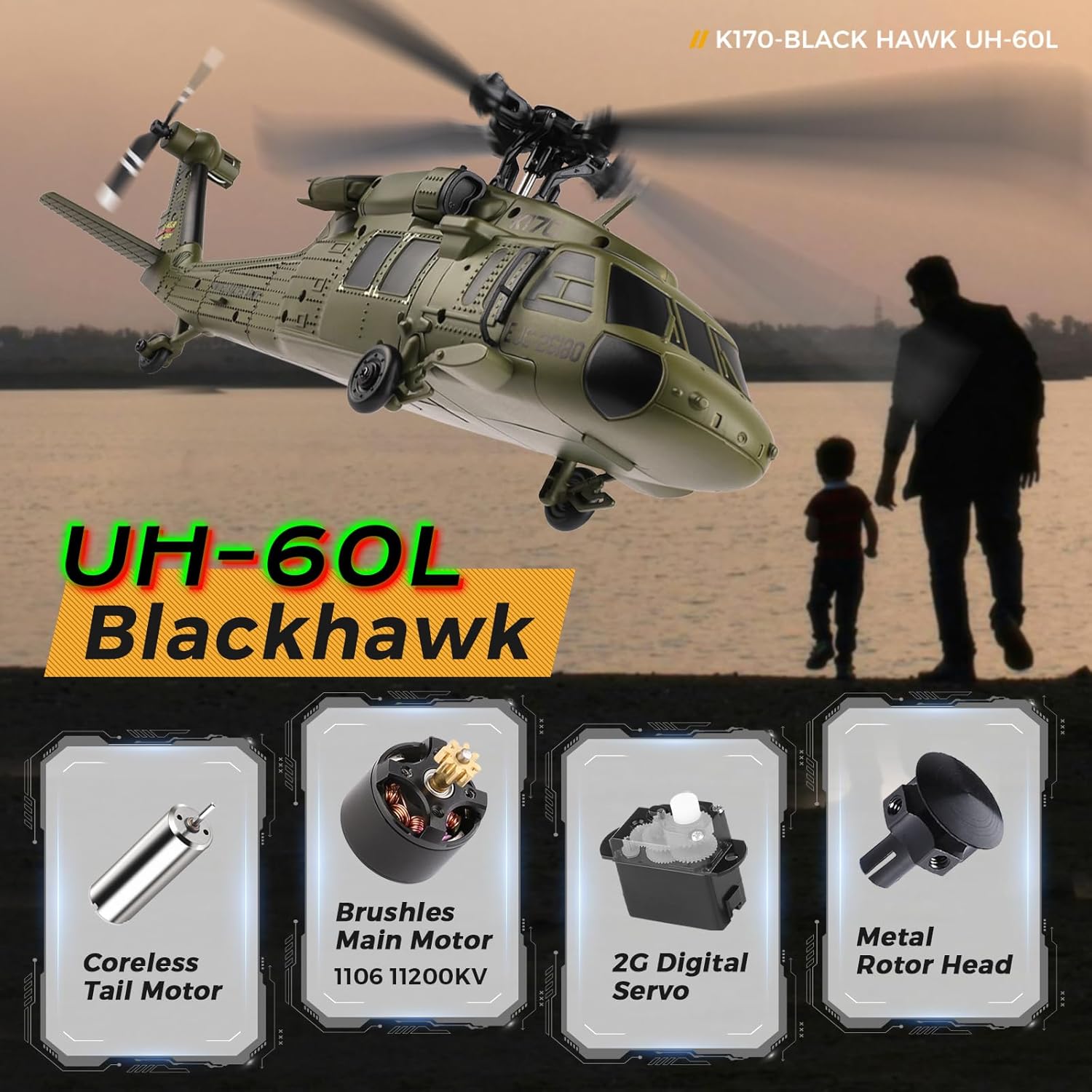 WLtoys K170 borstelloze 4-kana - Rc Helicopter Charger recensie en prijs