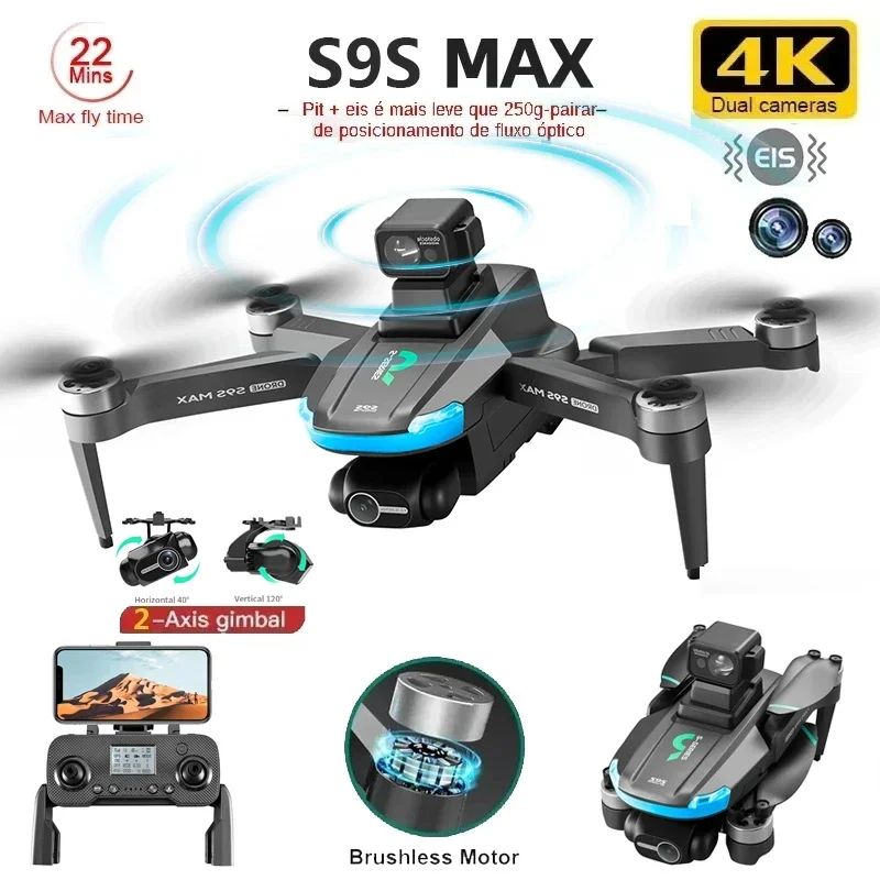 NIEUWE S9S MAX MINI Drone 4K 2 - Rc Helicopter Case recensie en prijs