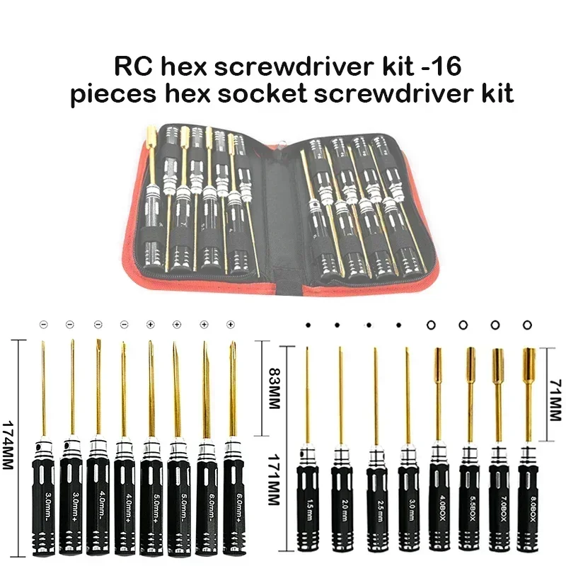 RC Hex Driver Set - 16-delige  - Rc Helicopter Tool Kit recensie en prijs