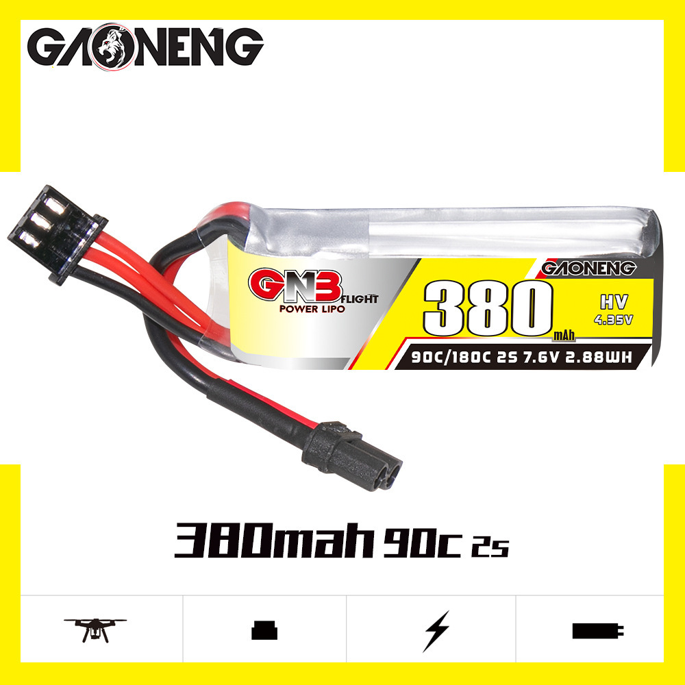 GNB 2S 7.6V 380mAh 90C/180C Li - Rc Helicopter Parts recensie en prijs
